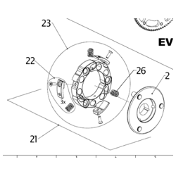 AIYES RACE CLUTCH, COMPLETE (13)