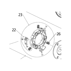 REPAIRKIT AIYES CLUTCH, SHOES + FILLING + SPRINGS (12)