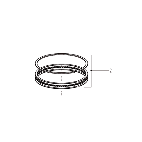 KOLBENRING SET (4) STD.