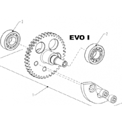  BALANCING SHAFT COMPLETE (WITHOUT BEARINGS) - EVO I