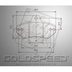 Brakepad SET GOLDSPEED 407