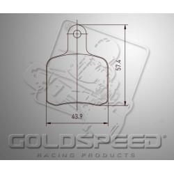 Brakepad SET GOLDSPEED 423 PAROLIN / FIRST / ENERGY FRONT