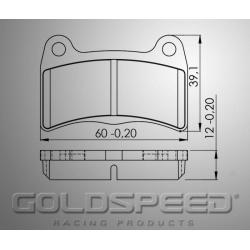 Brakepad SET GOLDSPEED 423 INTREPID FRONT 2015