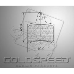 Brakepad SET GOLDSPEED 451 EA / MBA REAR