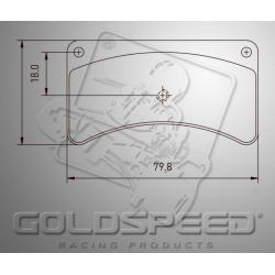 Brakepad SET GOLDSPEED 476 IPK INTREPID FRM FRONT