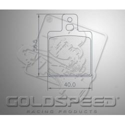 Brakepad SET GOLDSPEED 507 ENERGY CORSE/KELGATE FRONT