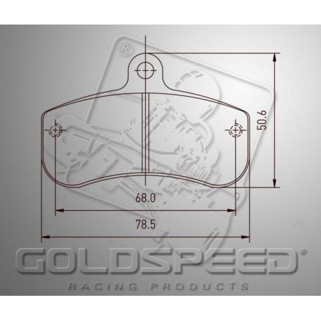 Brakepad SET GOLDSPEED 515 ARROW REAR