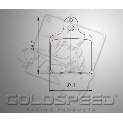 Brakepad SET GOLDSPEED 522 INTREPID ID/AMV FRONT