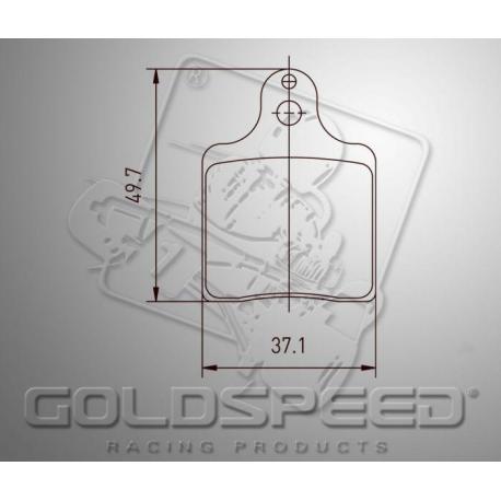Brakepad SET GOLDSPEED 522 INTREPID ID/AMV FRONT