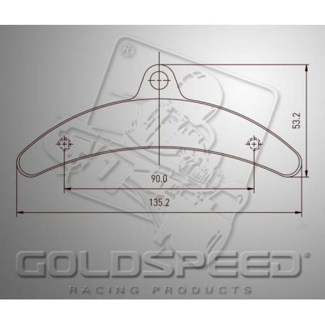 Bremsklötze SET GOLDSPEED 515 ARROW hinten