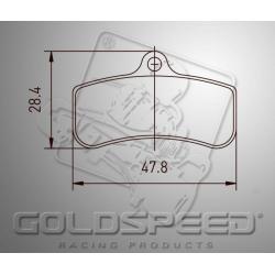 Brakepad SET GOLDSPEED 530 CRG REAR