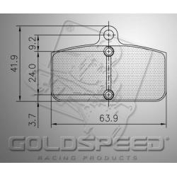 Brakepad SET GOLDSPEED542 SODI FRONT