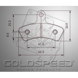 Brakepad SET GOLDSPEED 557 K-KART/MARANELLO/MS  rear