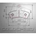 Brakepad SET GOLDSPEED 557 K-KART/MARANELLO/MS  rear