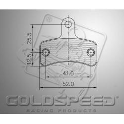 Brakepad SET GOLDSPEED 558 SWISS HUTLESS FRONT KZ