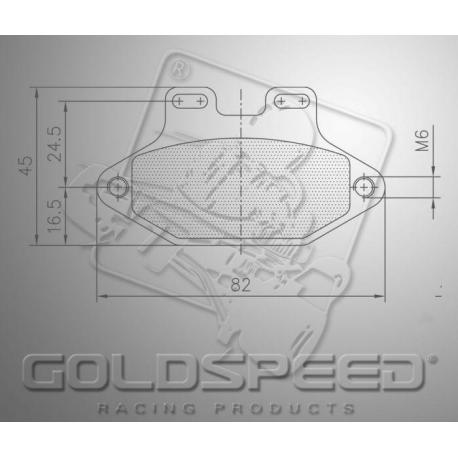 Brakepad SET GOLDSPEED 562 MADDOX/GILLARD FRONT