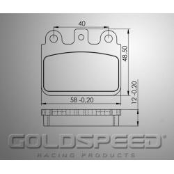 Brakepad SET GOLDSPEED 572 BIREL '13 / FLANDRIA