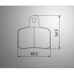 Brakepad SET GOLDSPEED 593 VEN 05/AMW/GILLARD rear