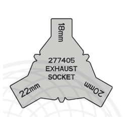 Exhaust Flange template 18/20/22 Rotax Max