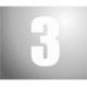 NUMBER STICKER 160MM