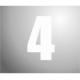 NUMBER STICKER 160MM