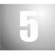 NUMBER STICKER 160MM