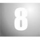 NUMBER STICKER 160MM