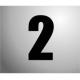 NUMBER STICKER 160MM
