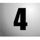 NUMBER STICKER 160MM