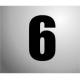 NUMBER STICKER 160MM