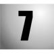 NUMBER STICKER 160MM