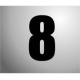 NUMBER STICKER 160MM