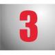 NUMBER STICKER 160MM