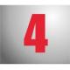NUMBER STICKER 160MM