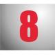 NUMBER STICKER 160MM