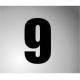 NUMBER STICKER 160MM
