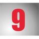 NUMBER STICKER 160MM