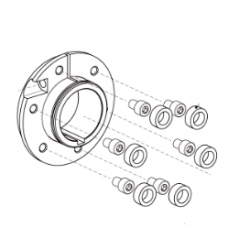 RUBBER SET (6), SHOCK ABSORBING SPROCKET CARRIER