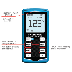 Bandenspanningmeter HiPreMa 4 + bandtemperatuur priksensor