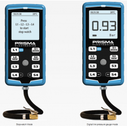 Prisma tire pressure gauge HiPreMa 4 + stopwatch + IR temperature