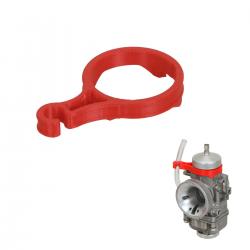 Fuel Line Support for 30mm Dell'Orto Carburetor, red colour