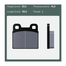 Brake pad Set Kart Republic rear