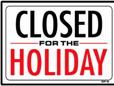 Closed for holidays! package delivery delay!